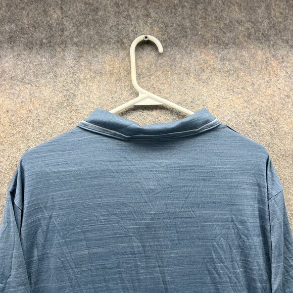 Puma Polo Shirt Mens XXL Blue Heather Ambassador Golf logo Golfer Stretch - Picture 9 of 10